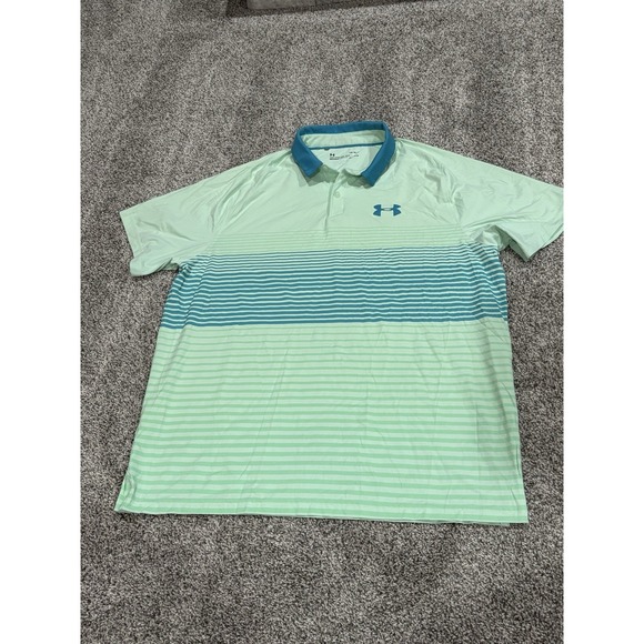 Under Armour Heatgear loose fit men's Size Large Isochill Polo Multi Color - Picture 2 of 6